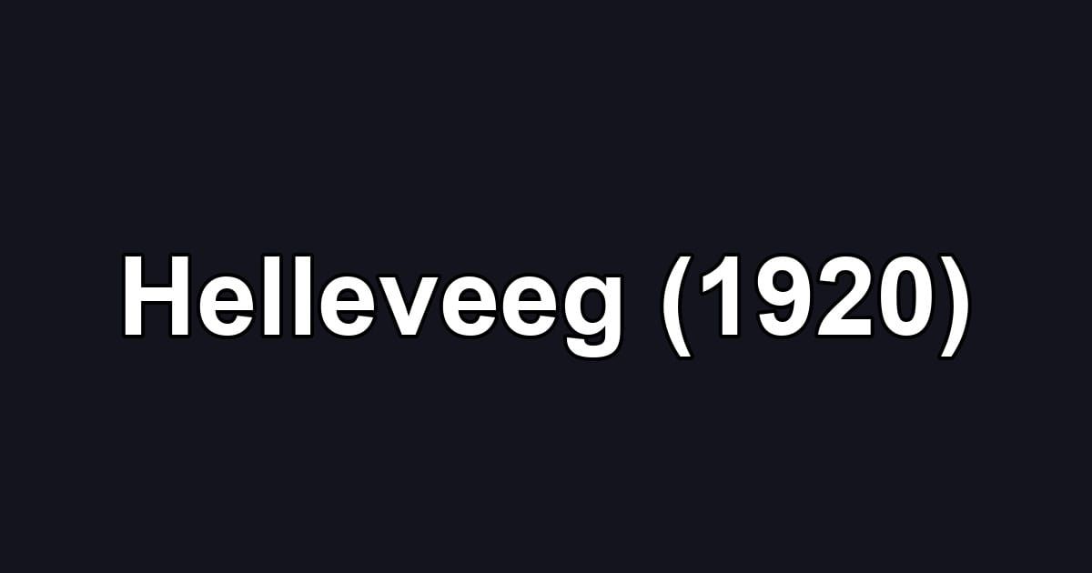 Helleveeg (1920)