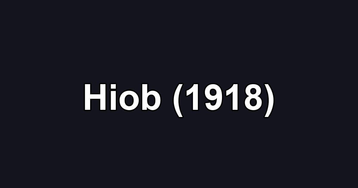 Hiob (1918)