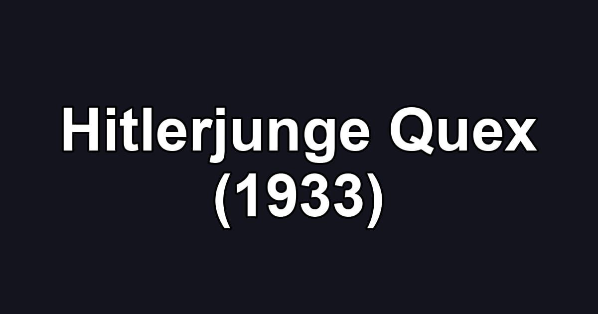Hitlerjunge Quex (1933)