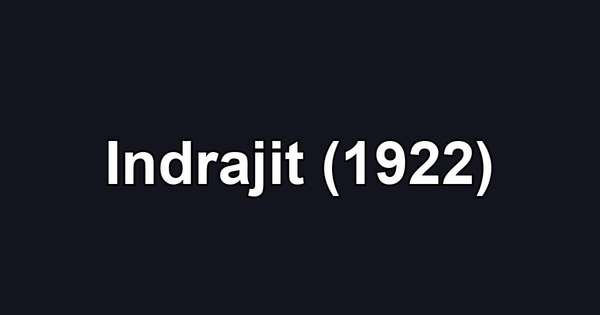 Indrajit (1922)