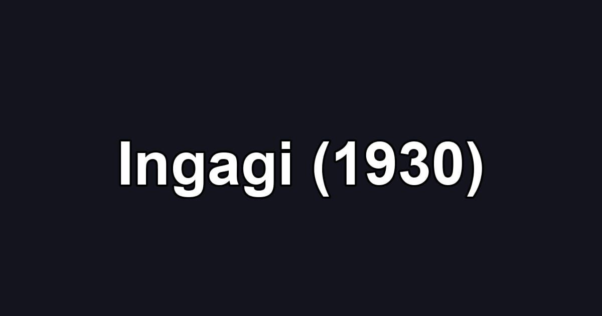 Ingagi (1930)