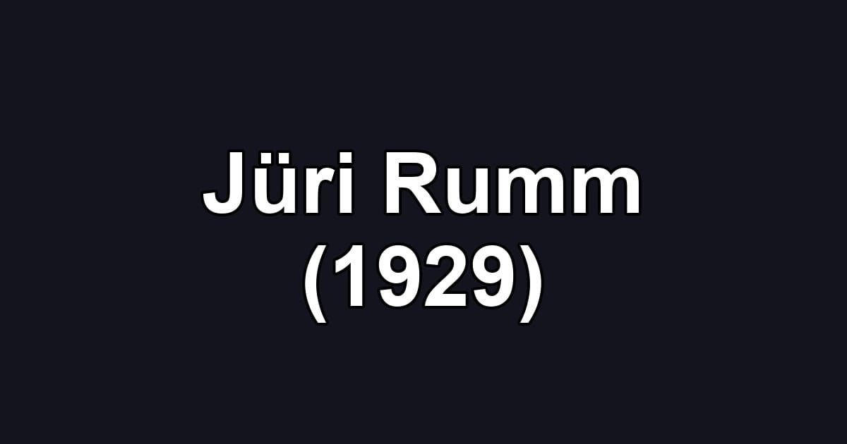 Jüri Rumm (1929)