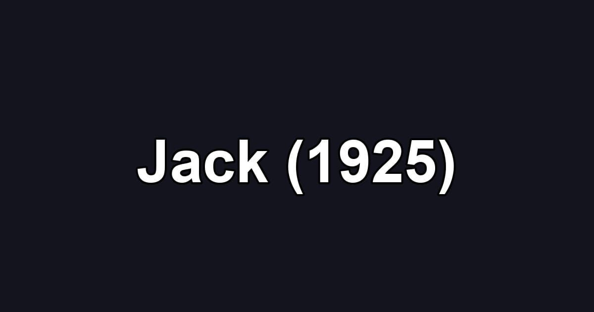 Jack (1925)