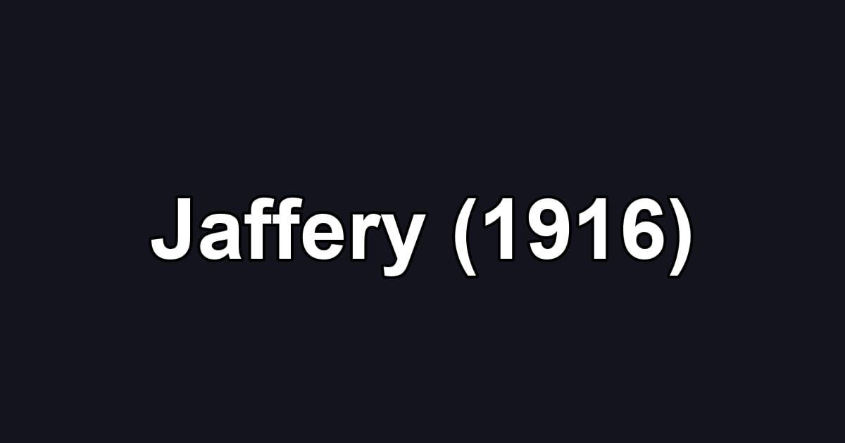 Jaffery (1916)