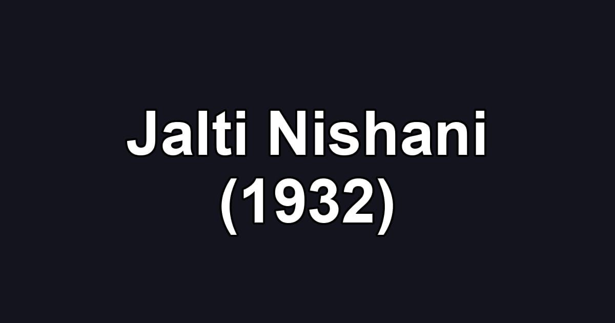 Jalti Nishani (1932)