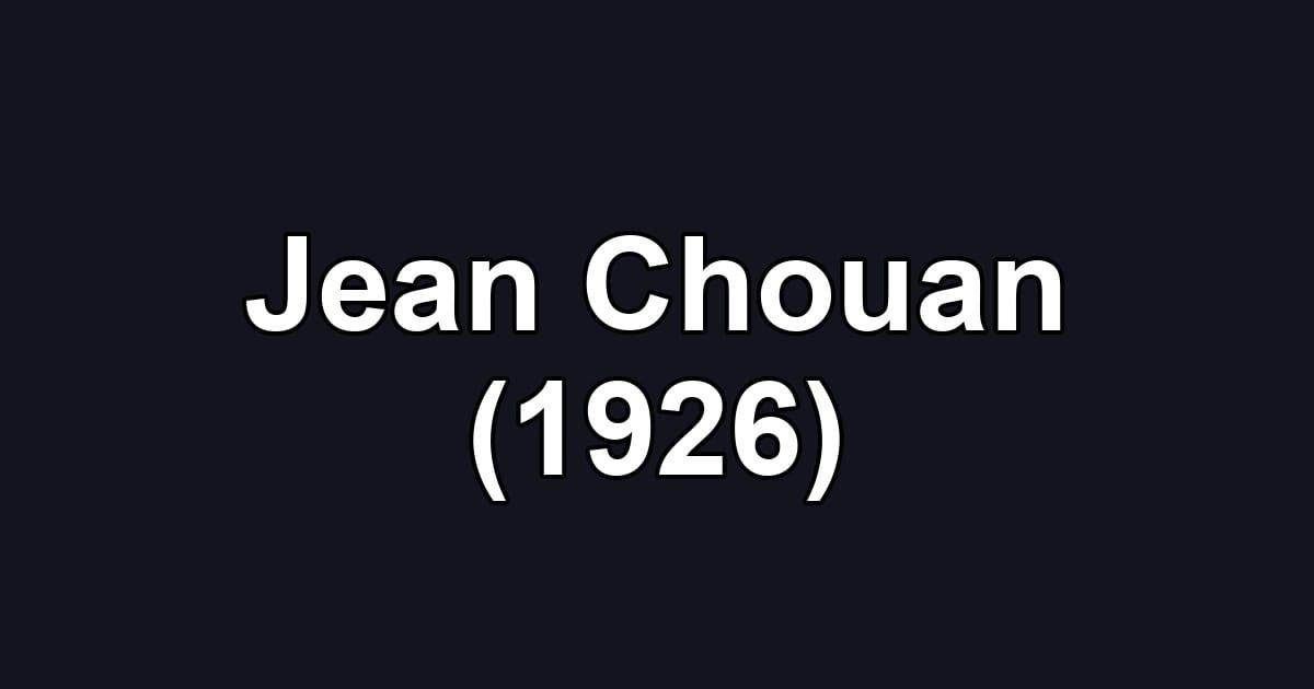 Jean Chouan (1926)
