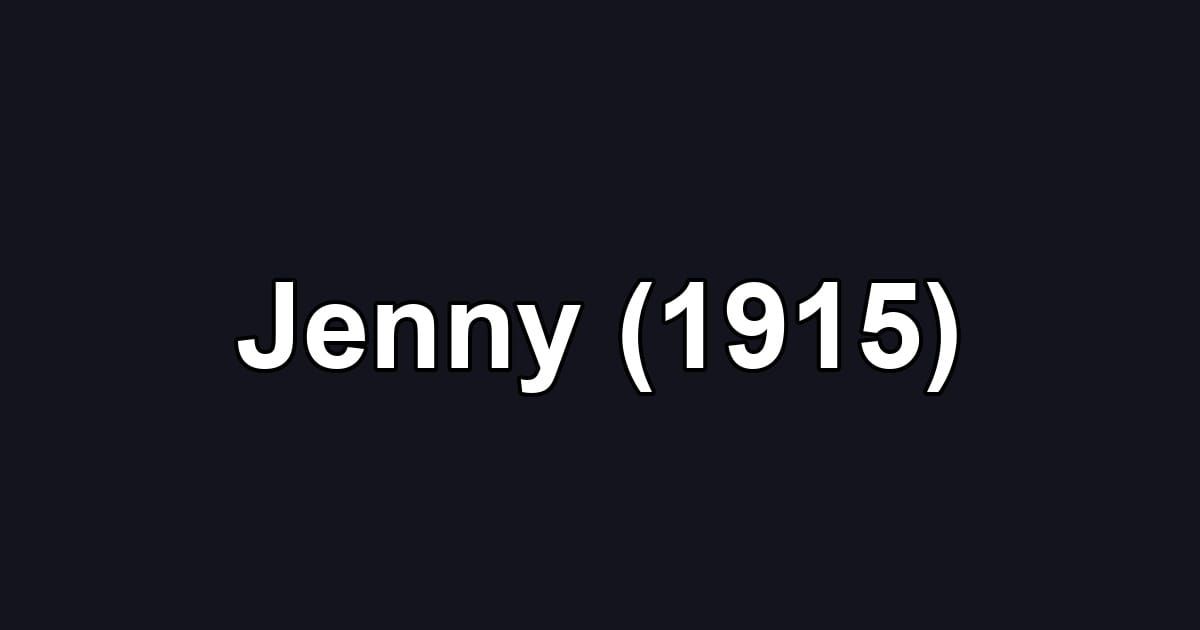 Jenny (1915)