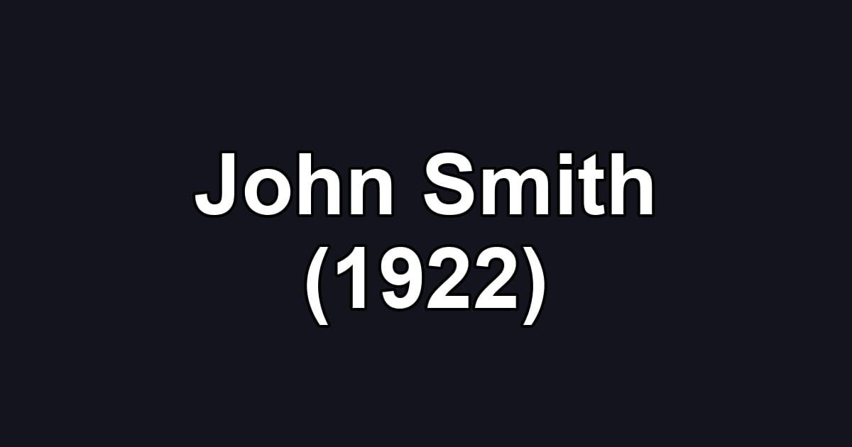 John Smith (1922)