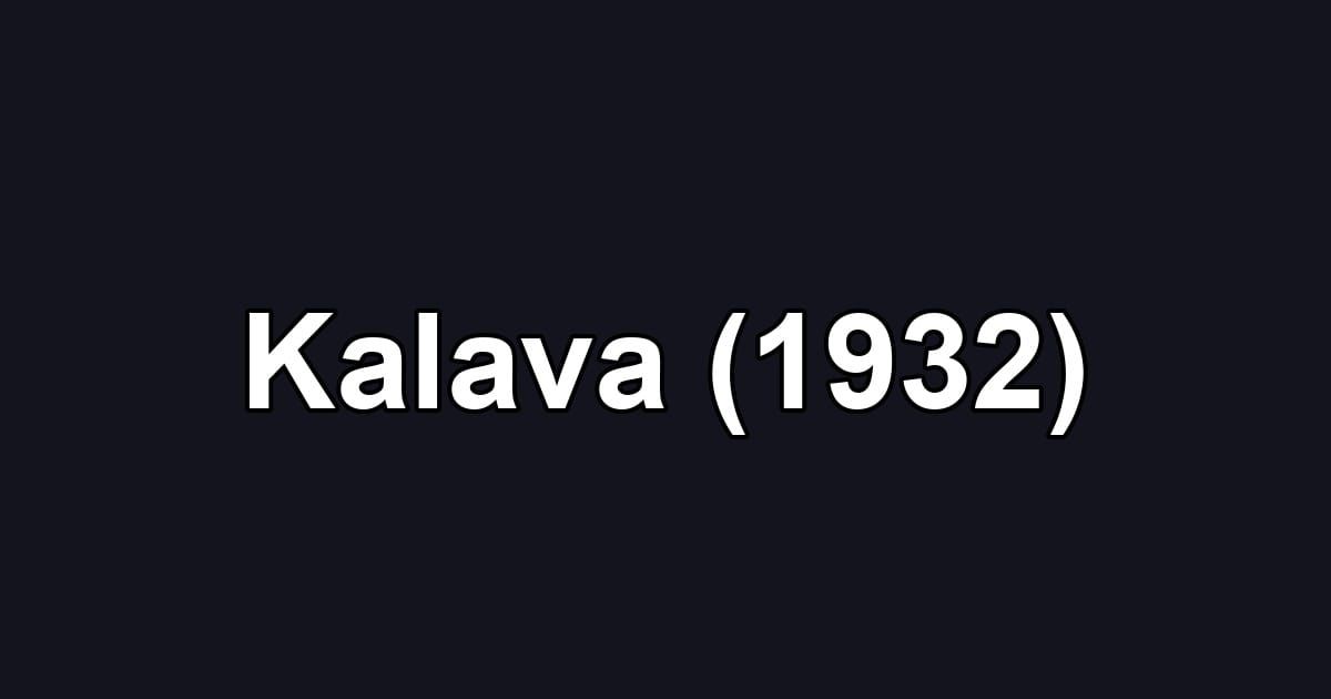 Kalava (1932)
