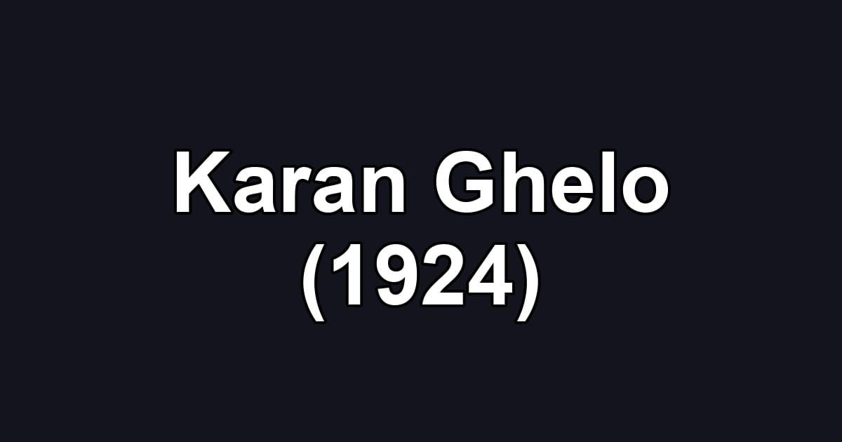 Karan Ghelo (1924)