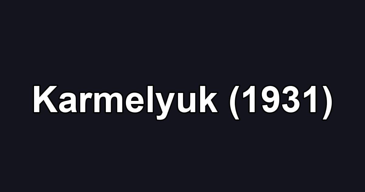 Karmelyuk (1931)