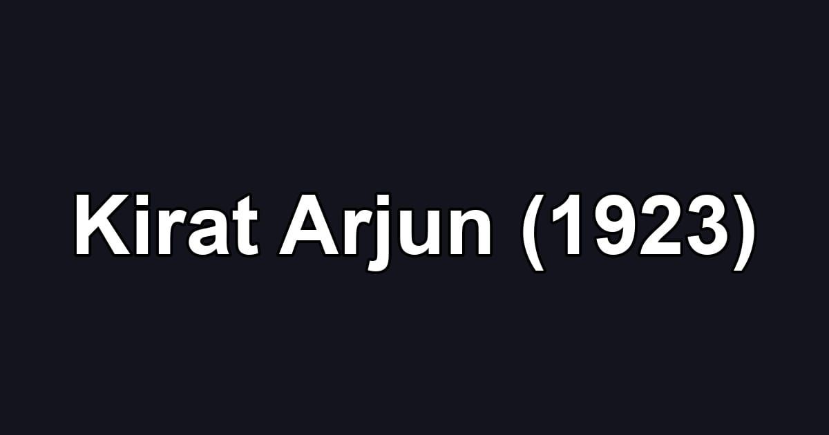 Kirat Arjun (1923)