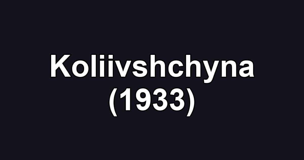 Koliivshchyna (1933)