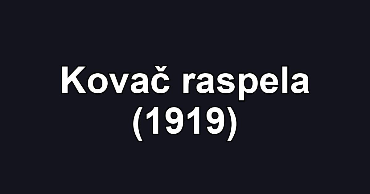 Kovač raspela (1919)