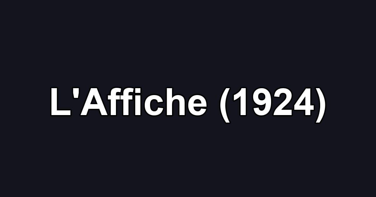 L'Affiche (1924)