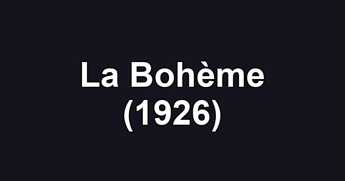 La Bohème (1926)
