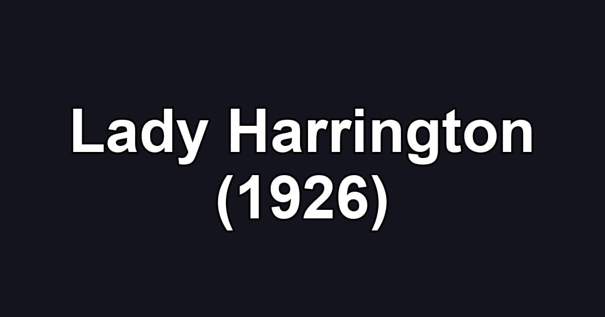 Lady Harrington (1926)