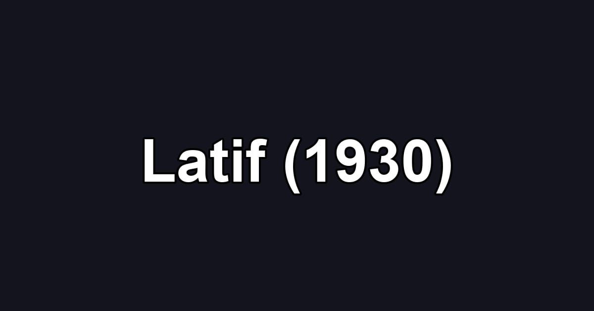 Latif (1930)