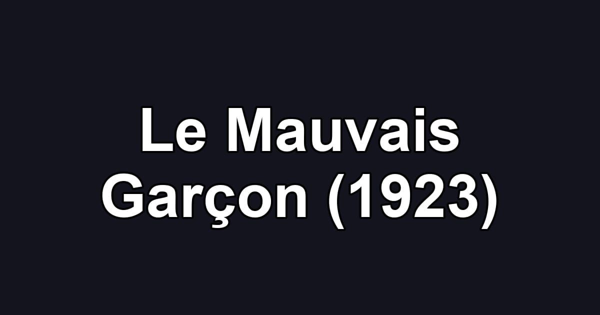 Le Mauvais Garçon (1923)