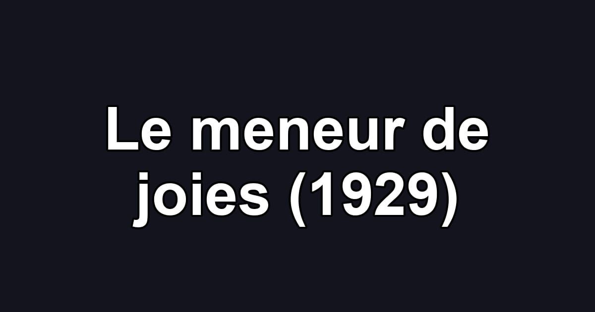 Le meneur de joies (1929)