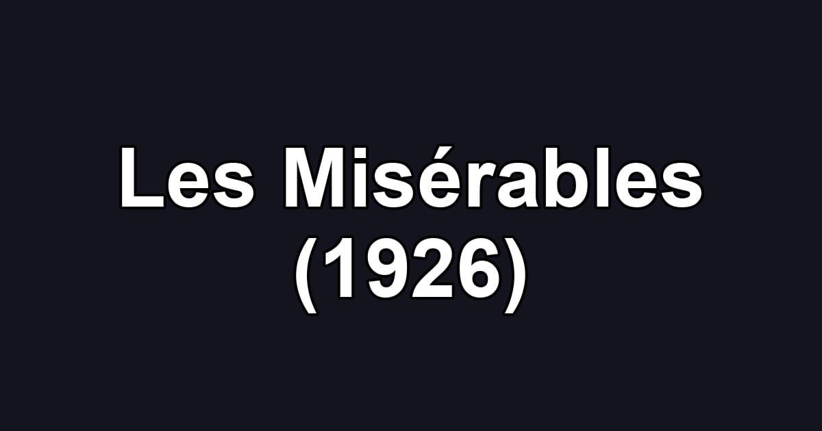Les Misérables (1926)