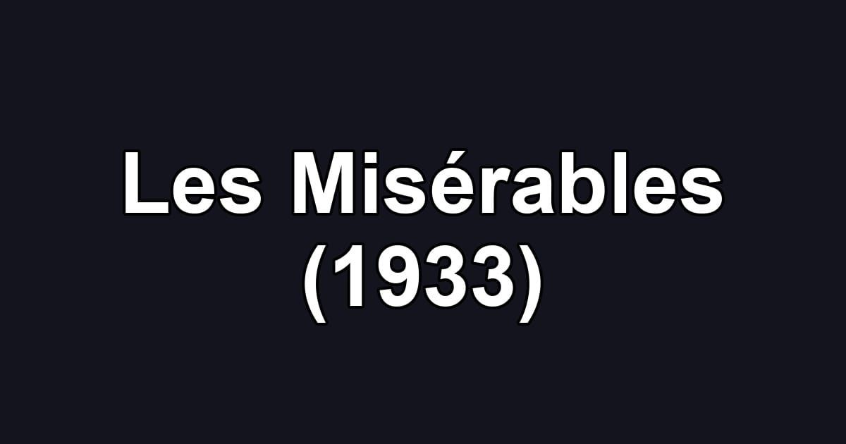 Les Misérables (1933)