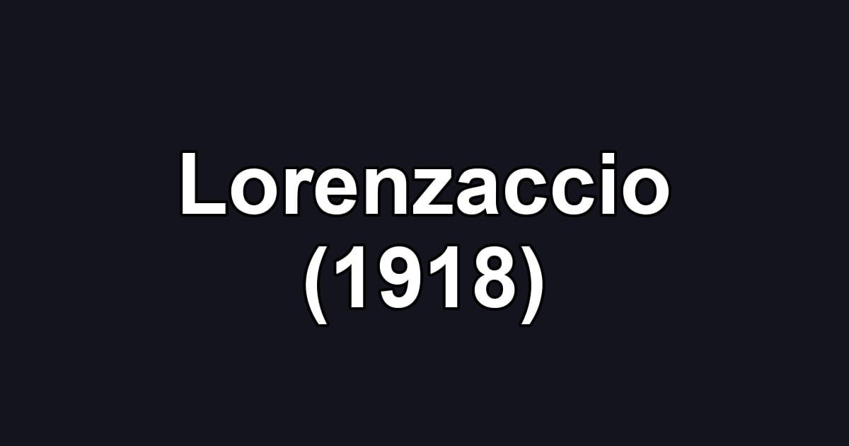 Lorenzaccio (1918)