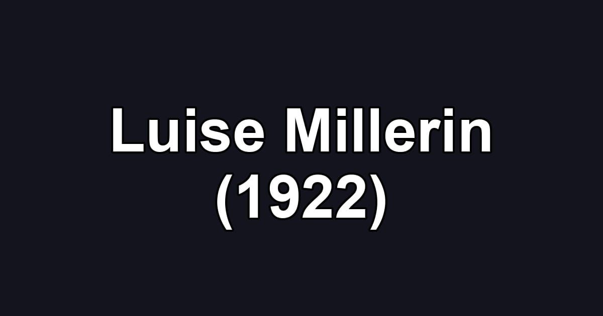 Luise Millerin (1922)