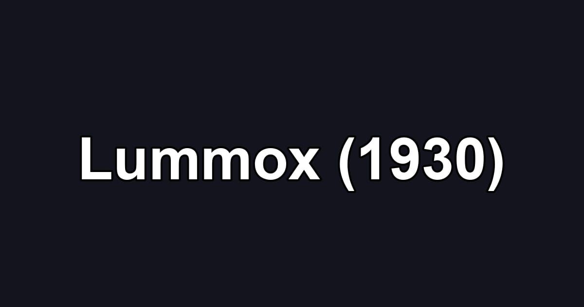 Lummox (1930)