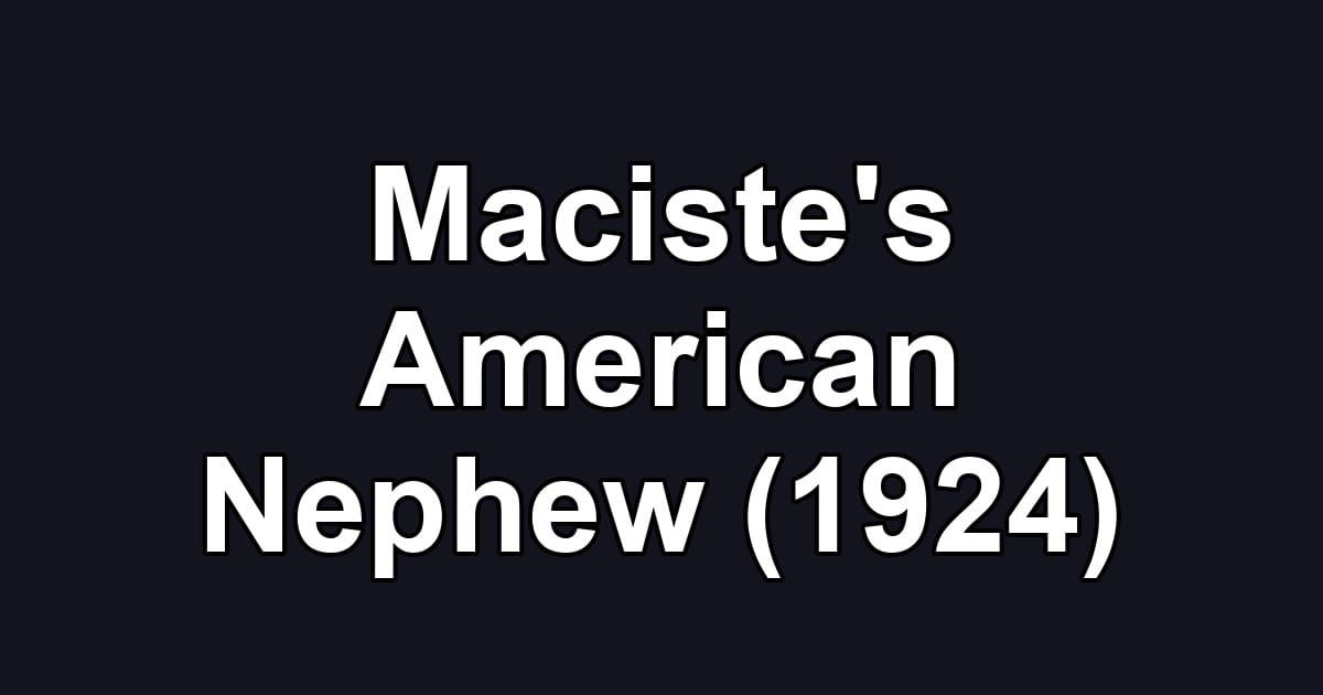 Maciste's American Nephew (1924)
