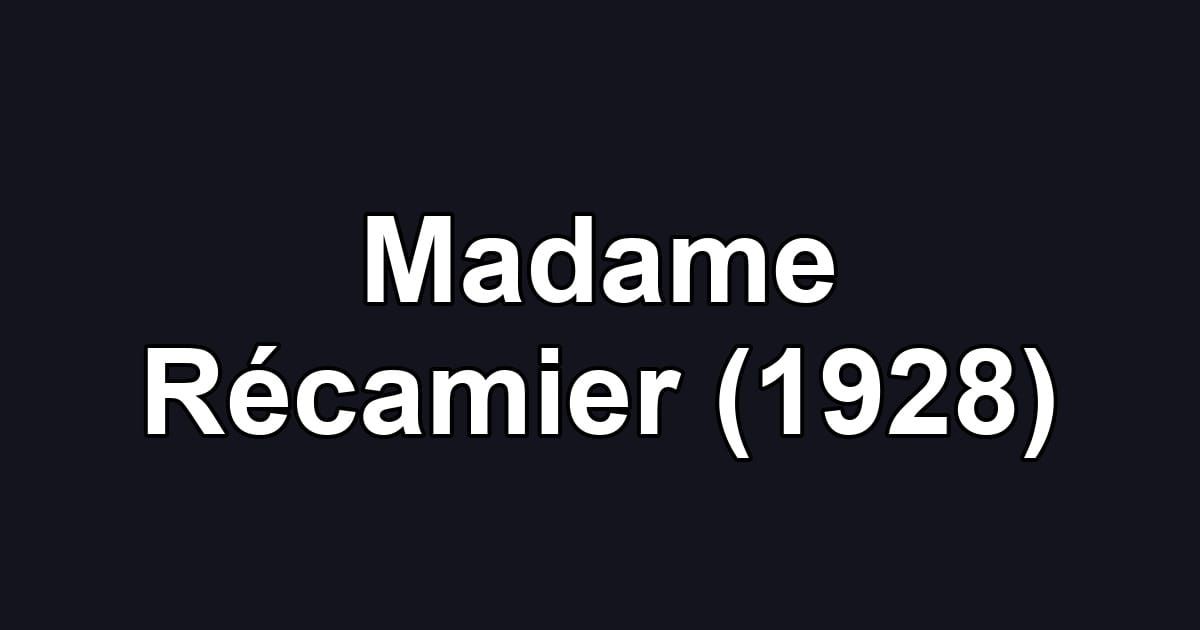 Madame Récamier (1928)