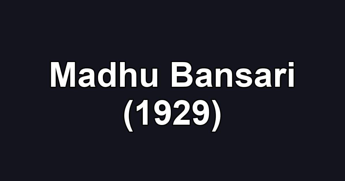 Madhu Bansari (1929)