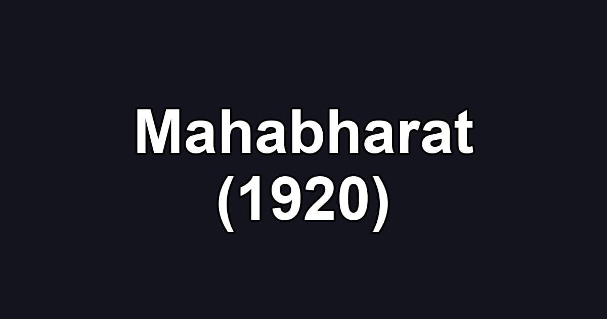 Mahabharat (1920)