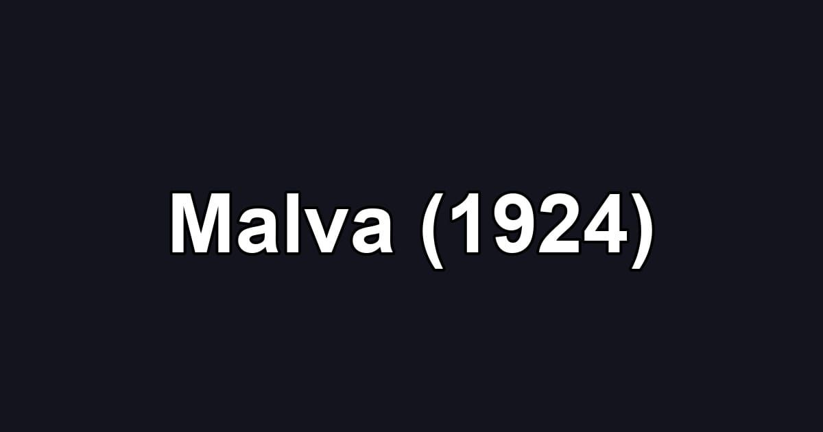 Malva (1924)