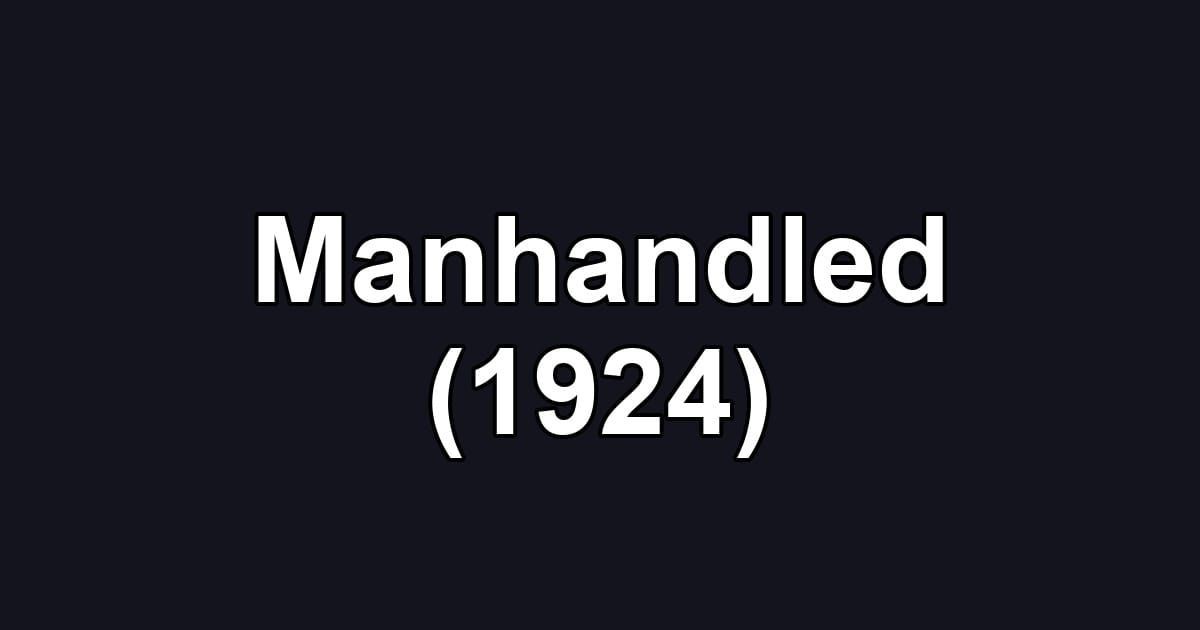 Manhandled (1924)