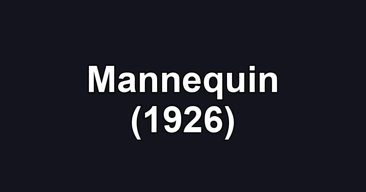 Mannequin (1926)