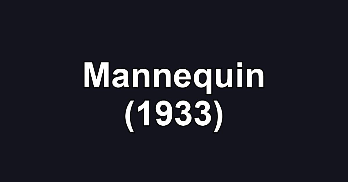Mannequin (1933)