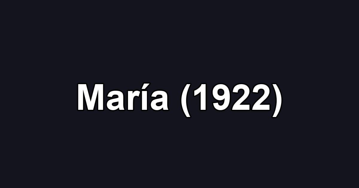 María (1922)