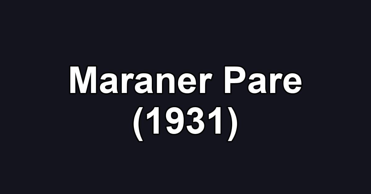 Maraner Pare (1931)