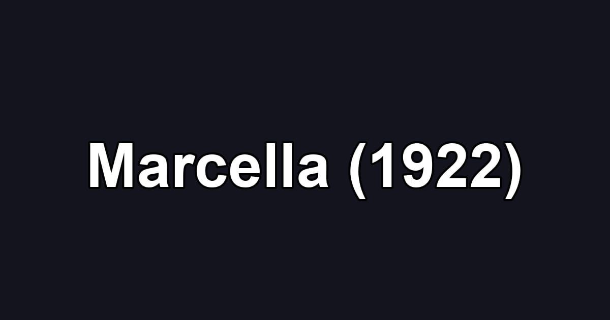 Marcella (1922)