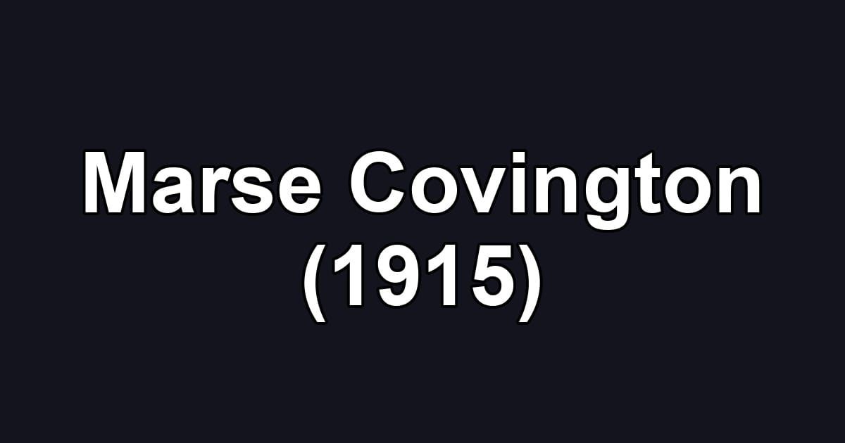 Marse Covington (1915)