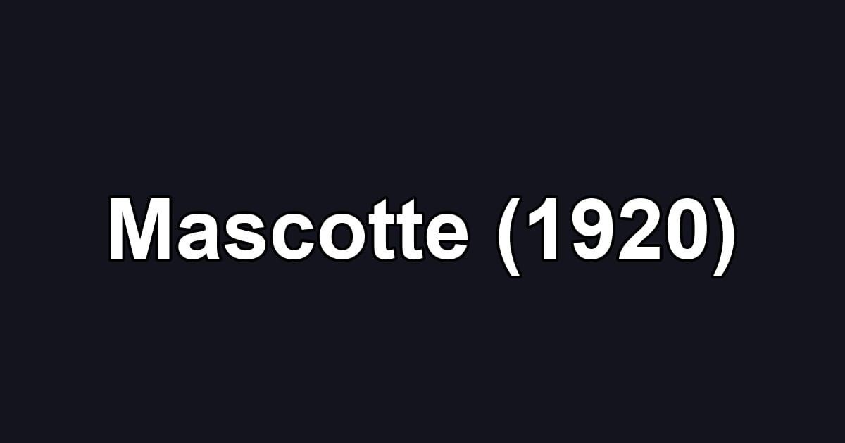 Mascotte (1920)