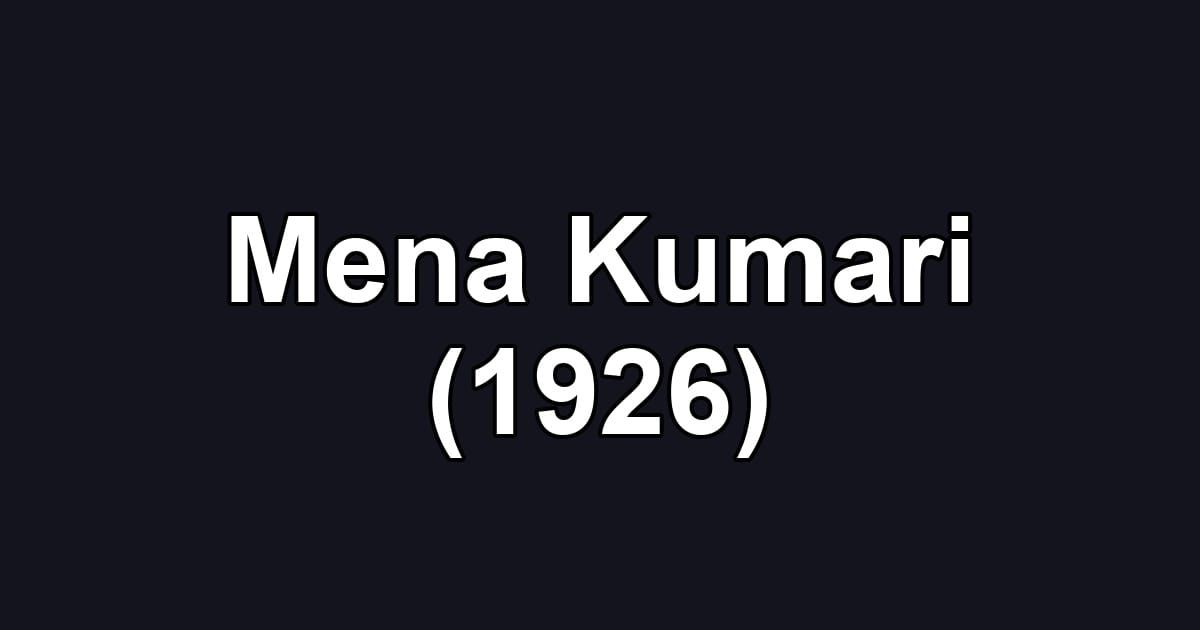 Mena Kumari (1926)