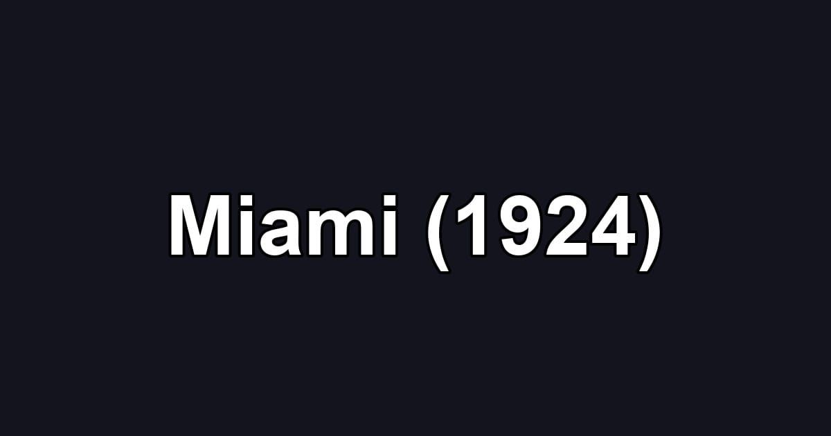 Miami (1924)