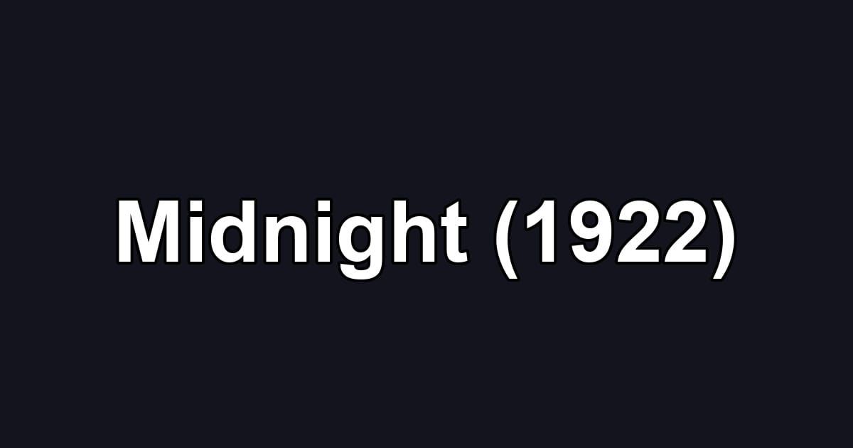 Midnight (1922)