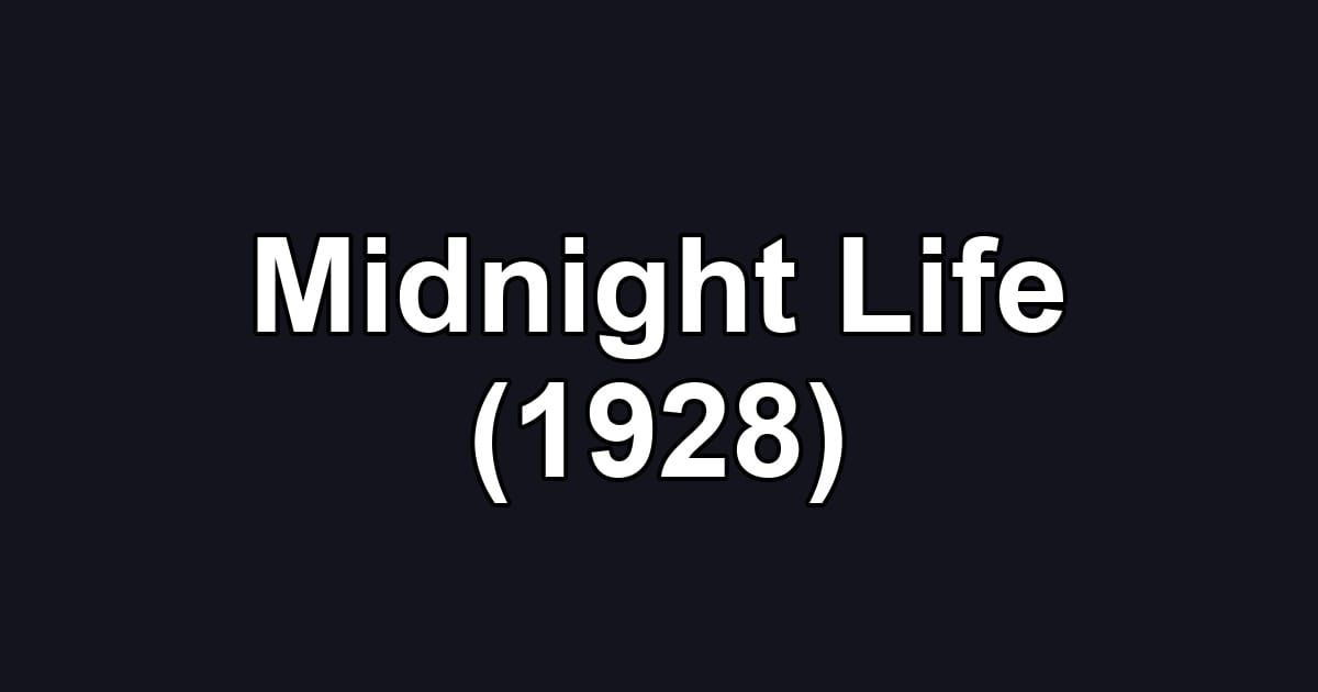 Midnight Life (1928)