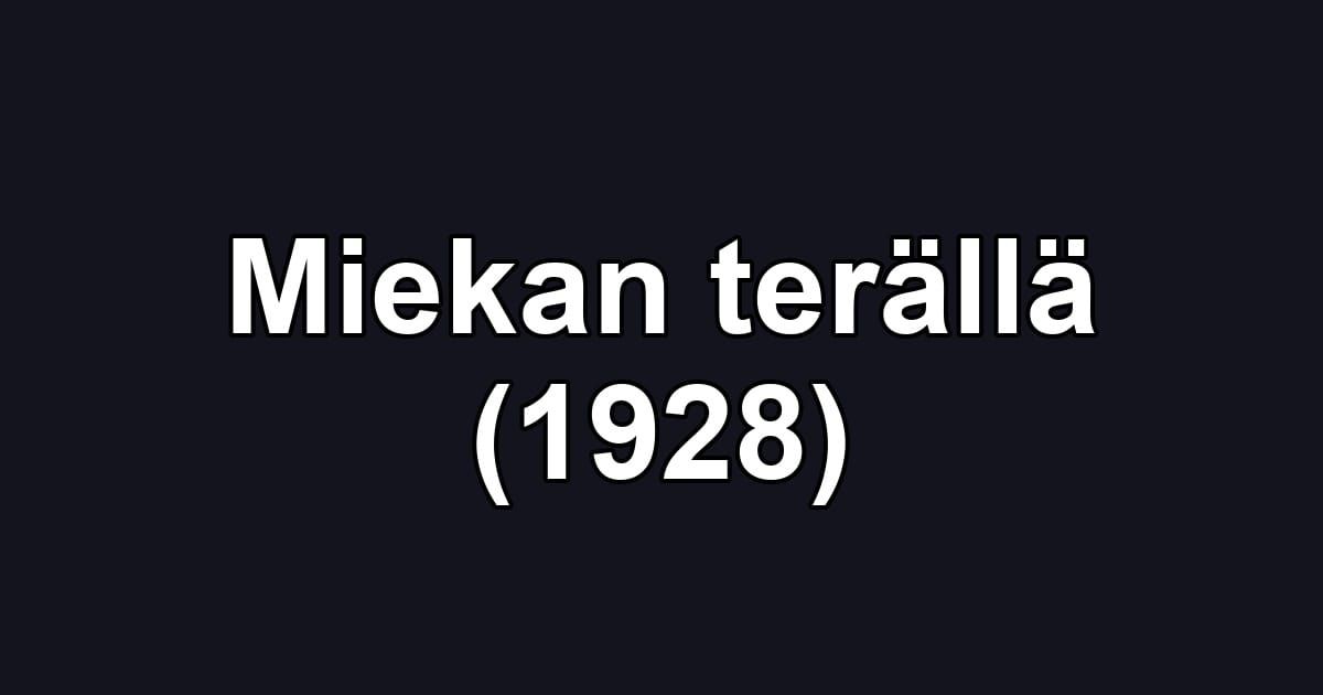 Miekan terällä (1928)