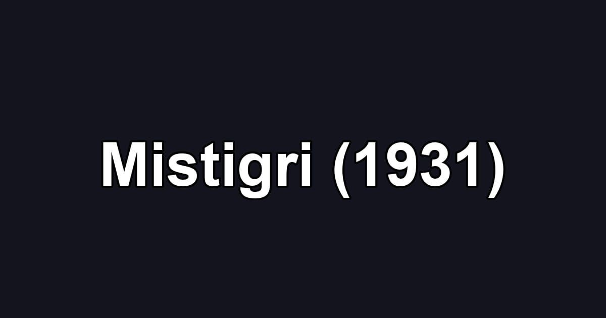 Mistigri (1931)