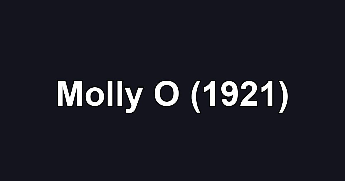 Molly O (1921)
