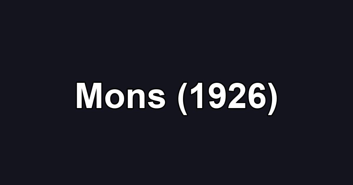 Mons (1926)
